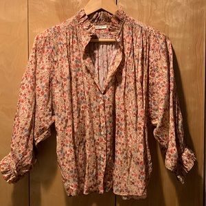 Doen Rose top in Pink Valley Floral XS